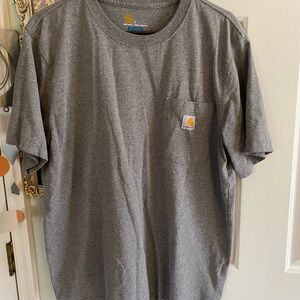 Men’s Carhartt Relaxed Fit Short Sleeve Pocket Logo Sz L